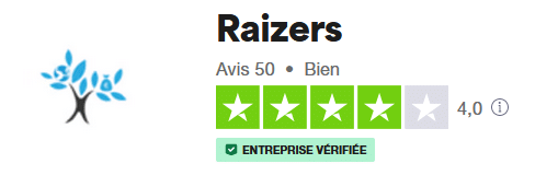 Avis Raizers sur Trustpilot