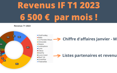 6 500 € par mois ! Revenus T1 2023