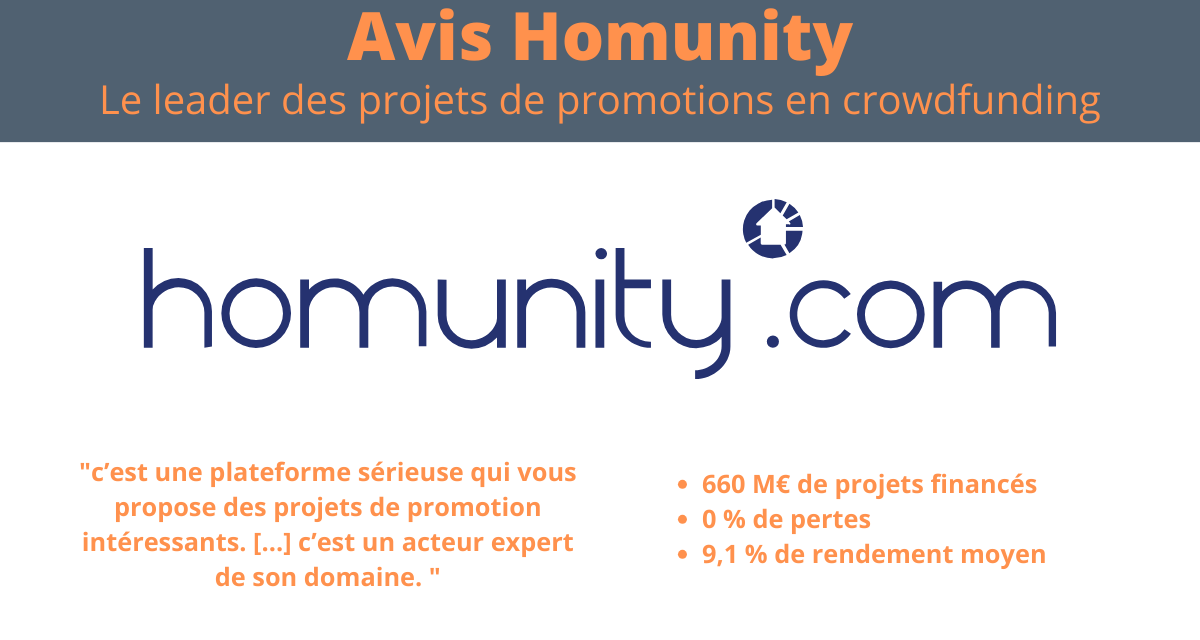 Avis Homunity 2023 – Du crowdfunding immobilier et de la promotion