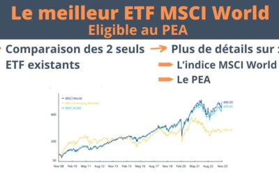 Quels sont les meilleurs ETF MSCI World éligibles au PEA ?