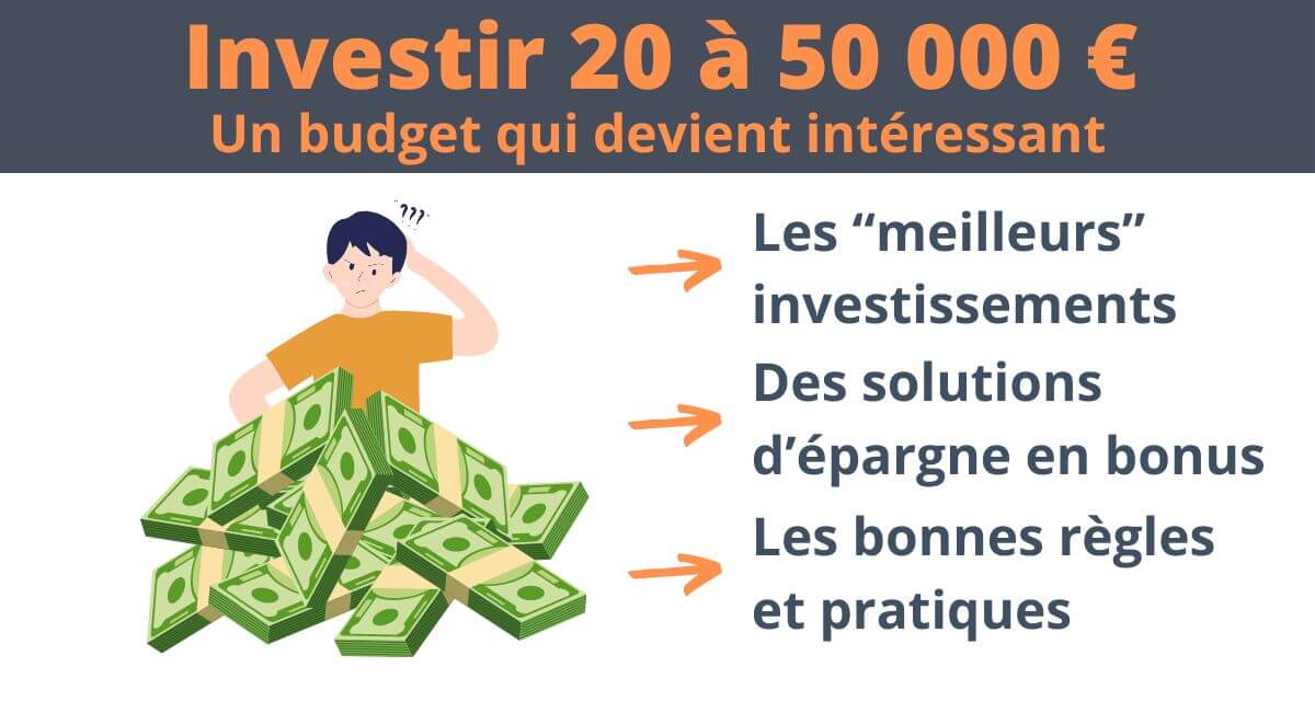 Comment investir entre 20 000 et 50 000 euros ?