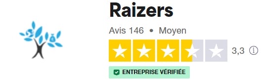 Les avis des investisseurs de Raizers sur Trustpilot en Août 2024