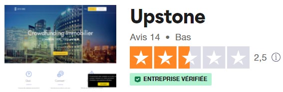 Avis août 2024 des investisseurs Upstone sur Trustpilot