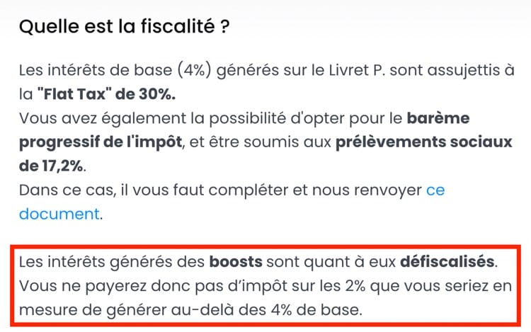 FAQ Fiscalité de Livret P