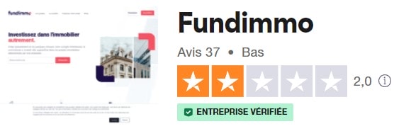 Les avis des investisseurs de Fundimmo sur Trustpilot en Août 2024