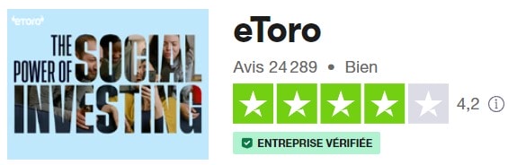 Les avis d'investisseurs eToro sur Trustpilot