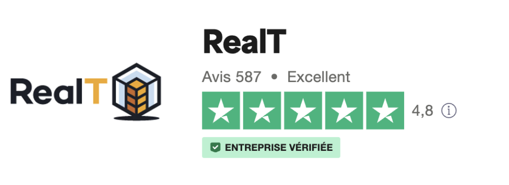 Les avis des investisseurs de RealT sur Trustpilot en octobre 2024