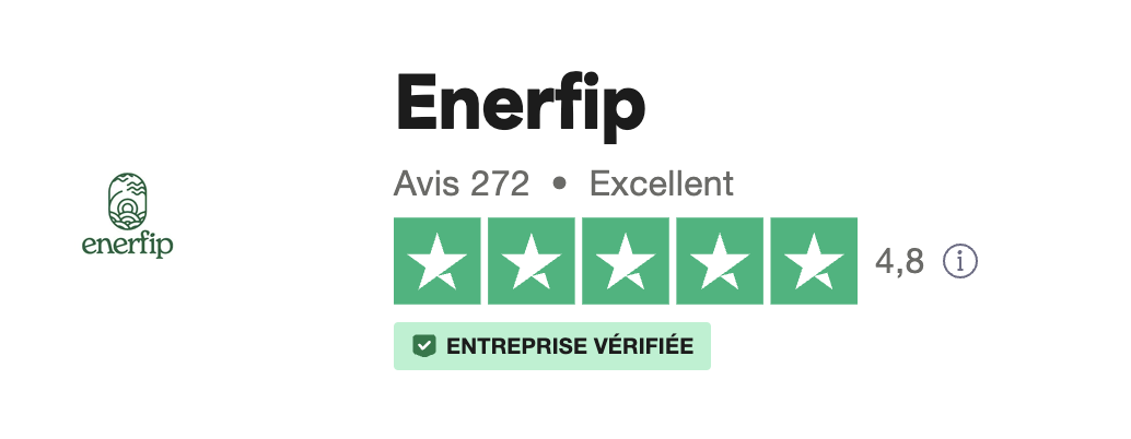 Les avis des investisseurs d'Enerfip sur Trustpilot en octobre 2024