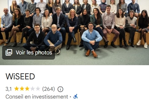 Avis WiSEED des investisseurs sur Google