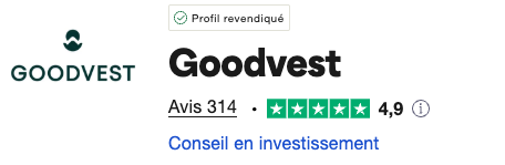 Avis des investisseurs Goodvest sur Trustpilot