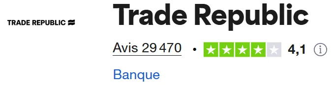 Les avis Trade Republic des investisseurs sur Trustpilot