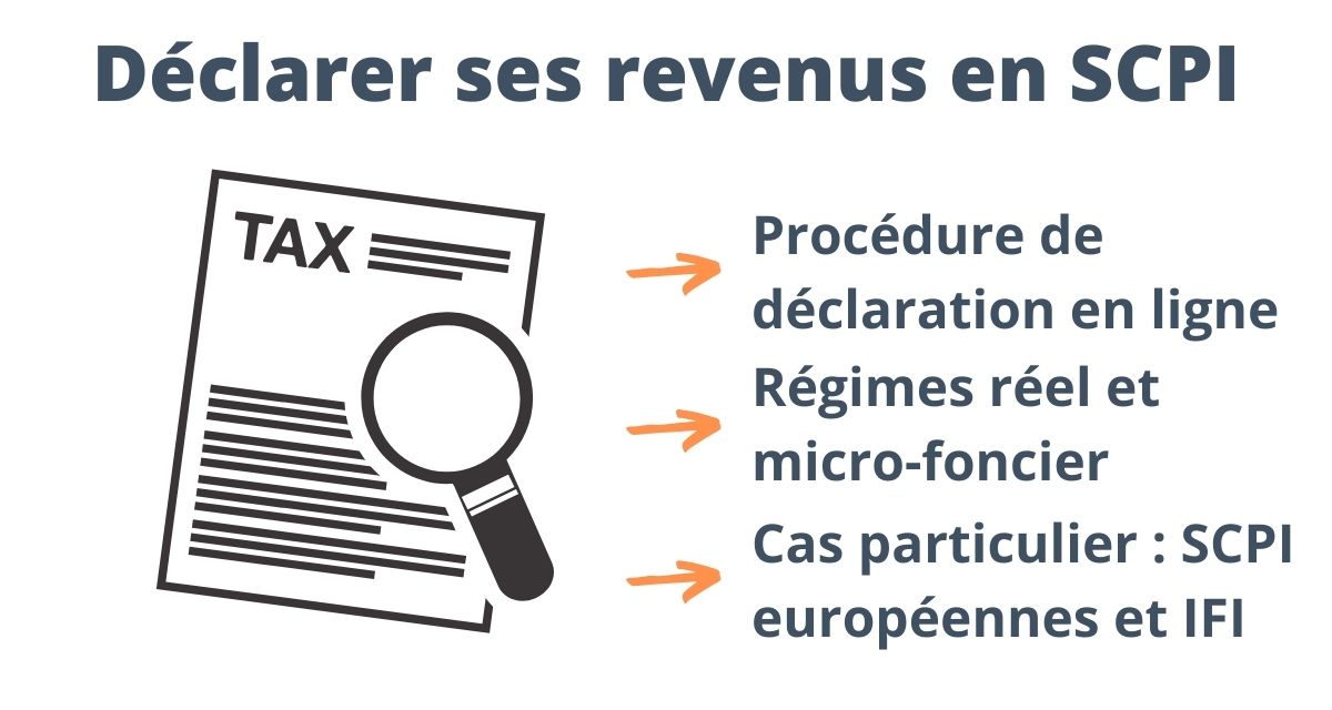 Comment faire la déclaration de ses revenus de SCPI ? 