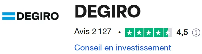 L'avis des investisseurs de DEGIRO sur Trustpilot