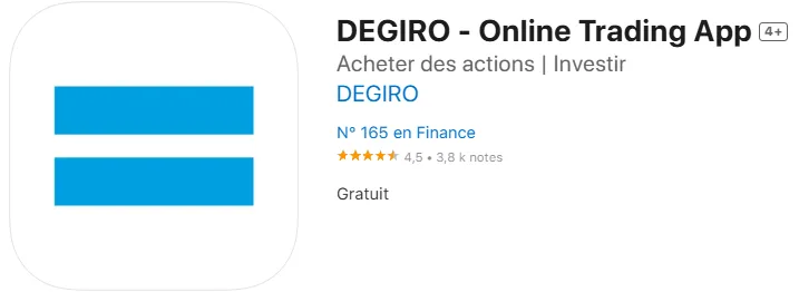 L'avis des investisseurs de DEGIRO sur l'AppStore