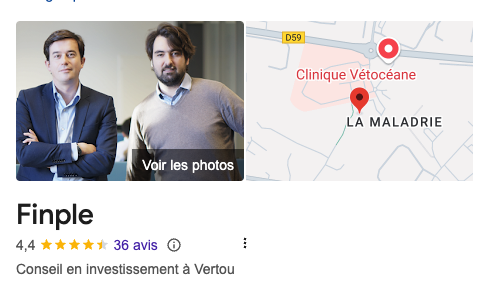 Les avis Finple des investisseurs sur Google