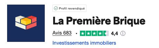 Les avis La Première Brique des investisseurs sur Trustpilot